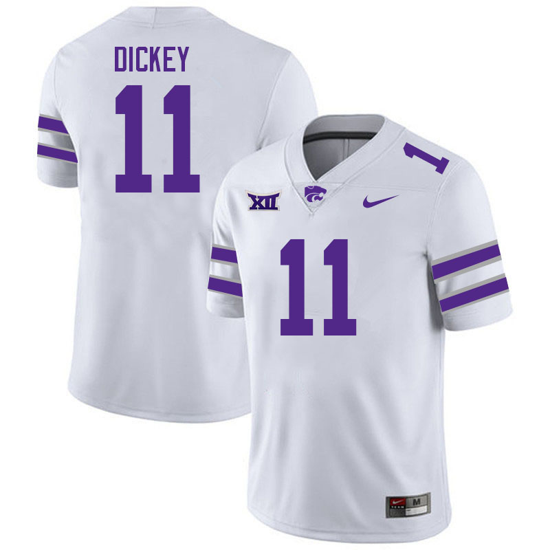 #11 Lynn Dickey Kansas State Wildcats Fotball Jerseys Stitched Sale-White